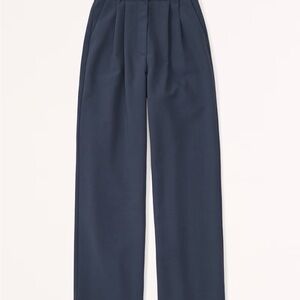 Abercrombie & Fitch Navy Wide Leg Pants